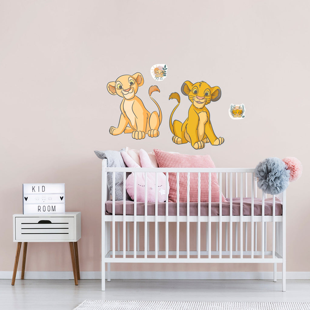 Lion King Simba and Nala Before the Bloom  - Officially Licensed Disney Removable Wall Decal