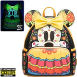 Loungefly Minnie Mouse Dia de los Muertos Sugar Skull Mini-Backpack - Entertainment Earth Exclusive