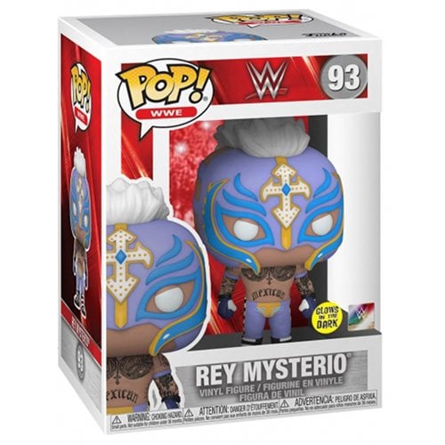 Funko Pop! 93 WWE Rey Mysterio Glow-in-the-Dark Vinyl Figure - Exclusive
