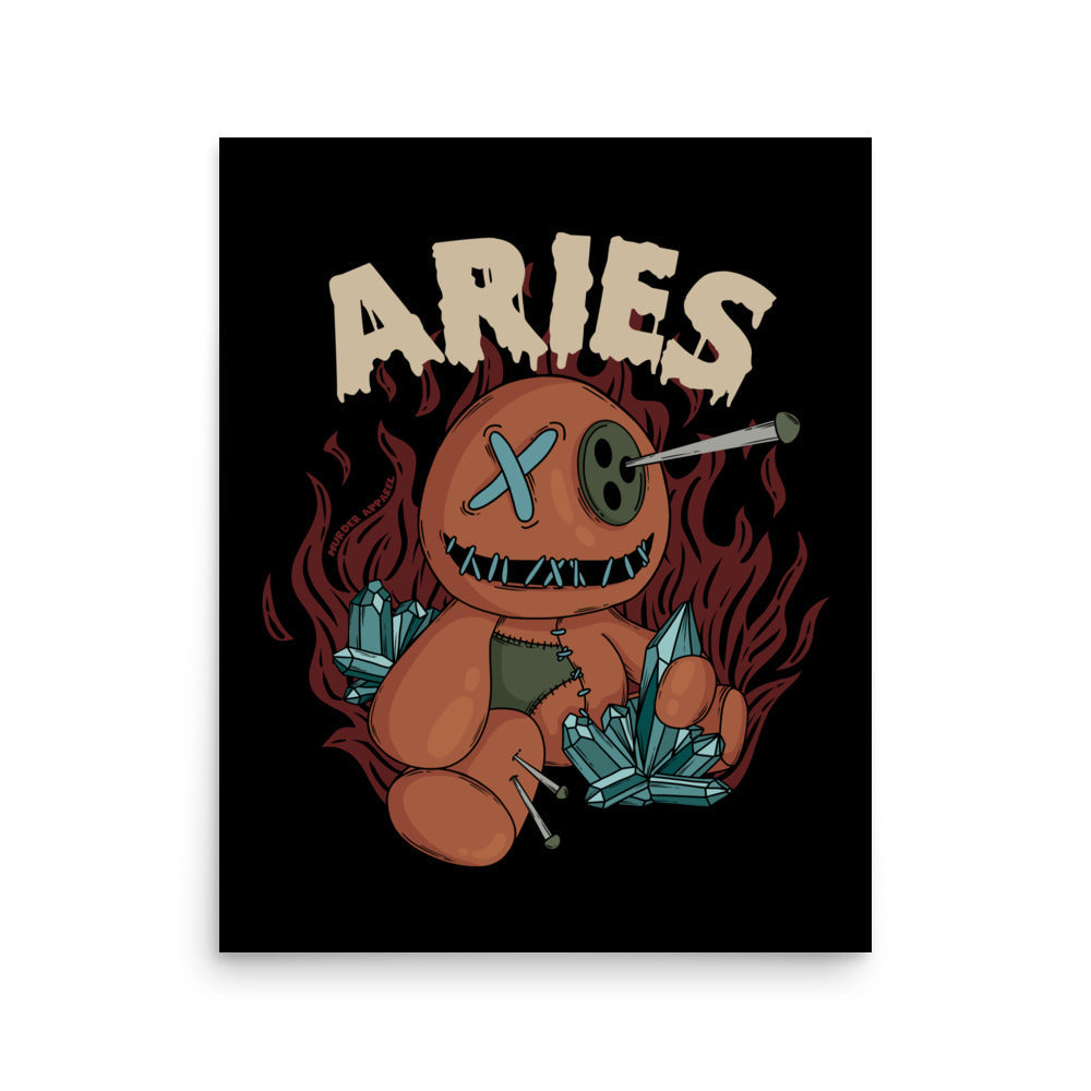 Aries Voodoo Doll Poster