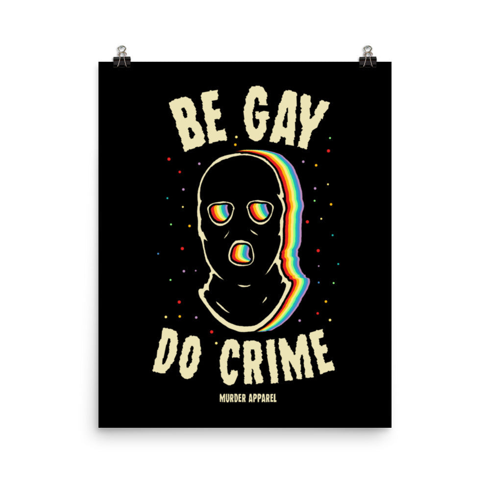 Be Gay Do Crime Poster