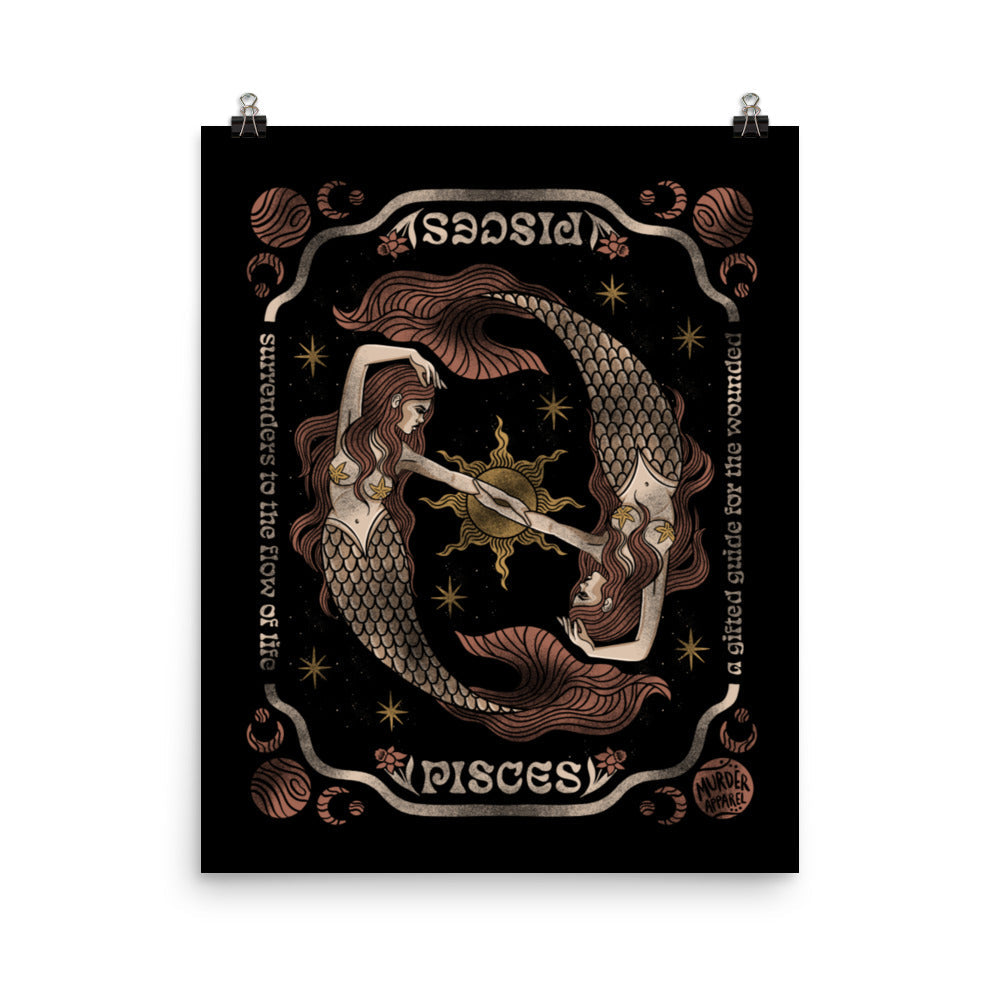 Pisces Zodiac Poster