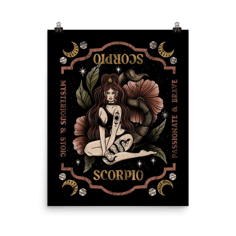 Scorpio Zodiac Poster