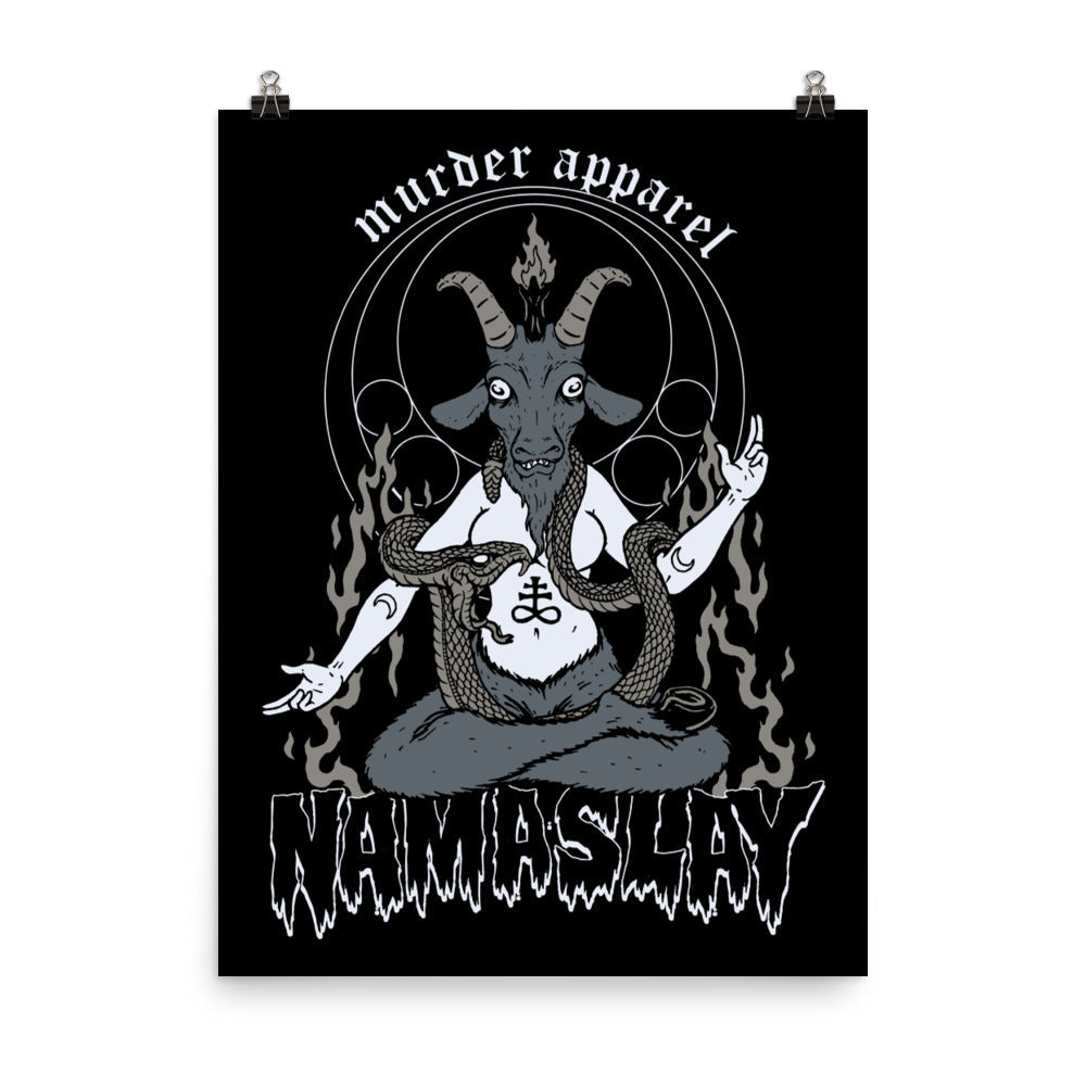 Baphomet Namaslay Yoga Poster