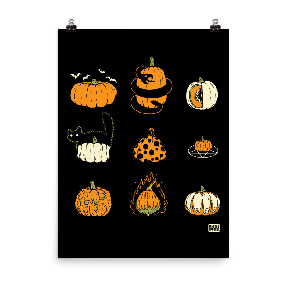 9 Pumpkins Poster