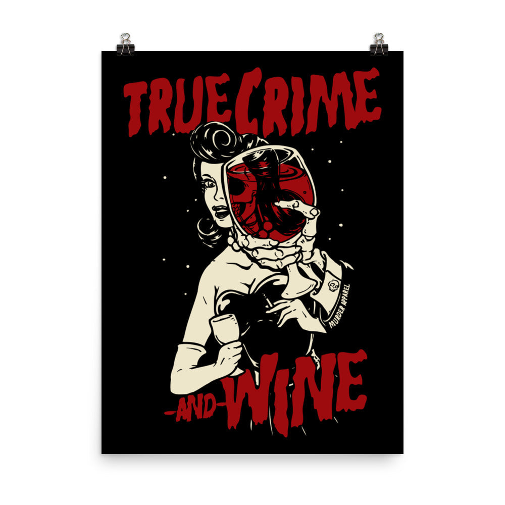 True Crime And Wine Poster