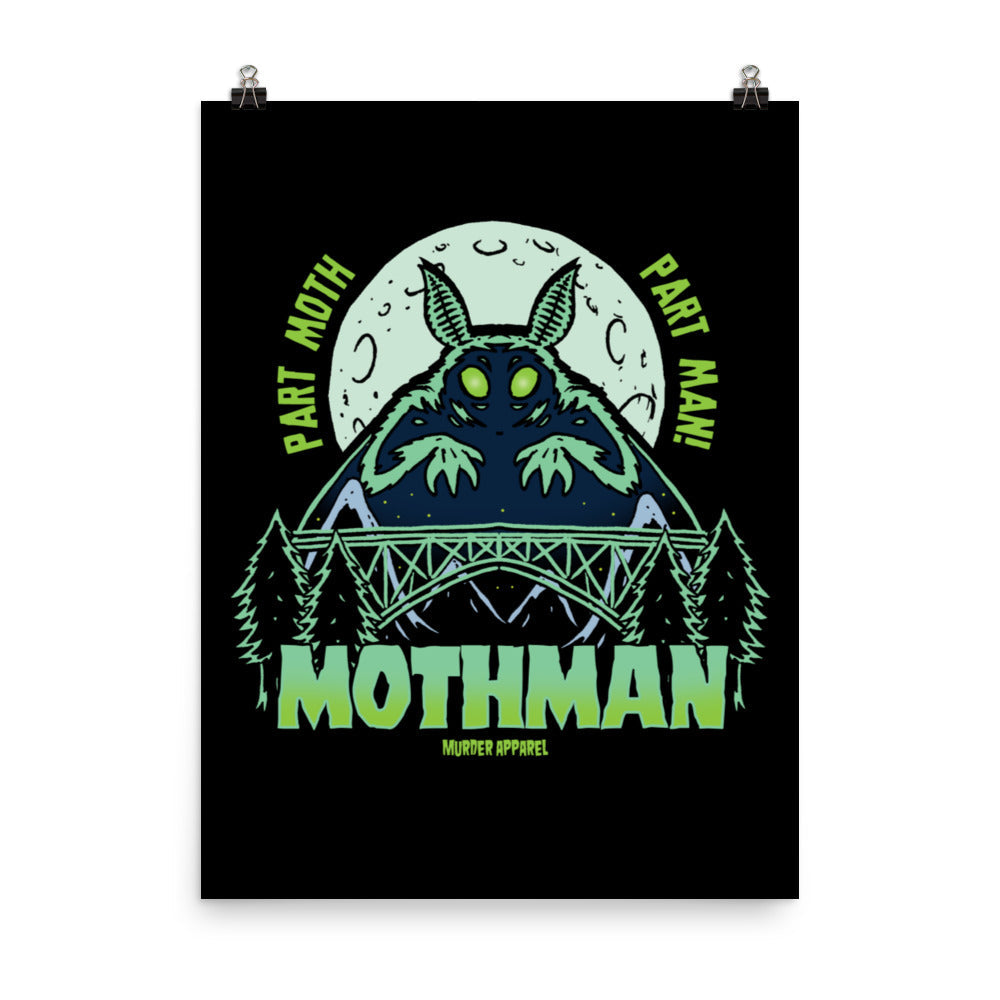 Mothman Retro Poster