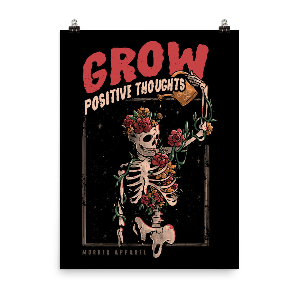 Grow Positive Thoughts Poster