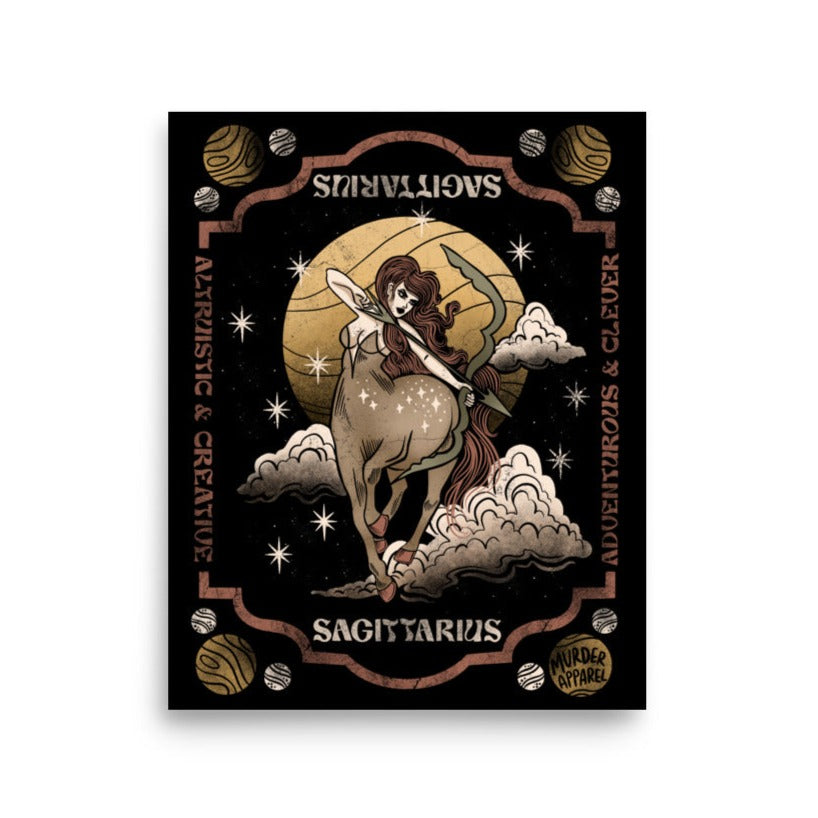 Sagittarius Zodiac Poster