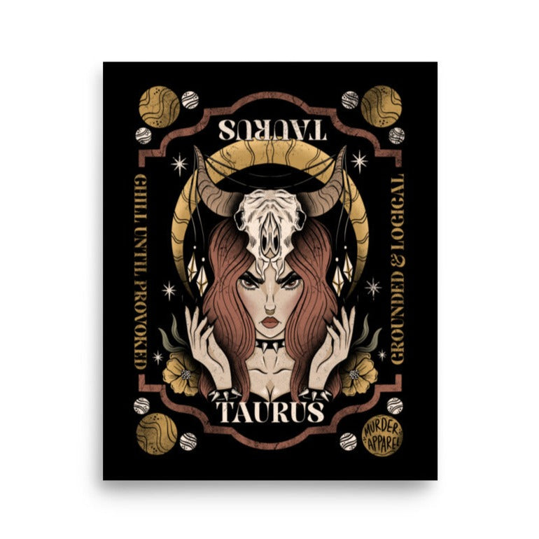 Taurus Zodiac Poster