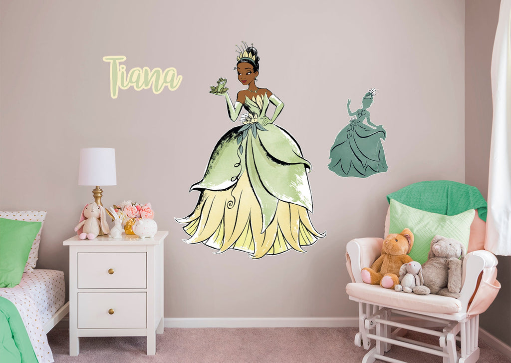 Princess and the Frog: Tiana Modern Storybook        - Officially Licensed Disney Removable Wall   Adhesive Decal