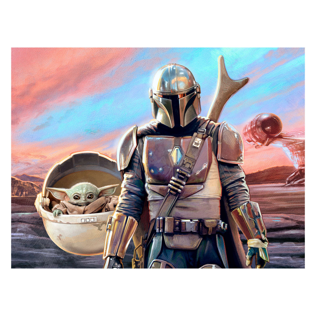 The Mandalorian: The Child Mural        - Officially Licensed Star Wars Removable Wall   Adhesive Decal