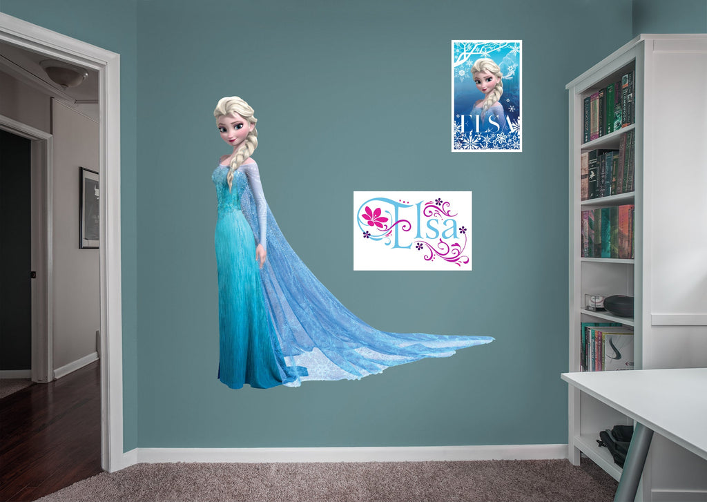 Frozen: Elsa RealBig        - Officially Licensed Disney Removable     Adhesive Decal