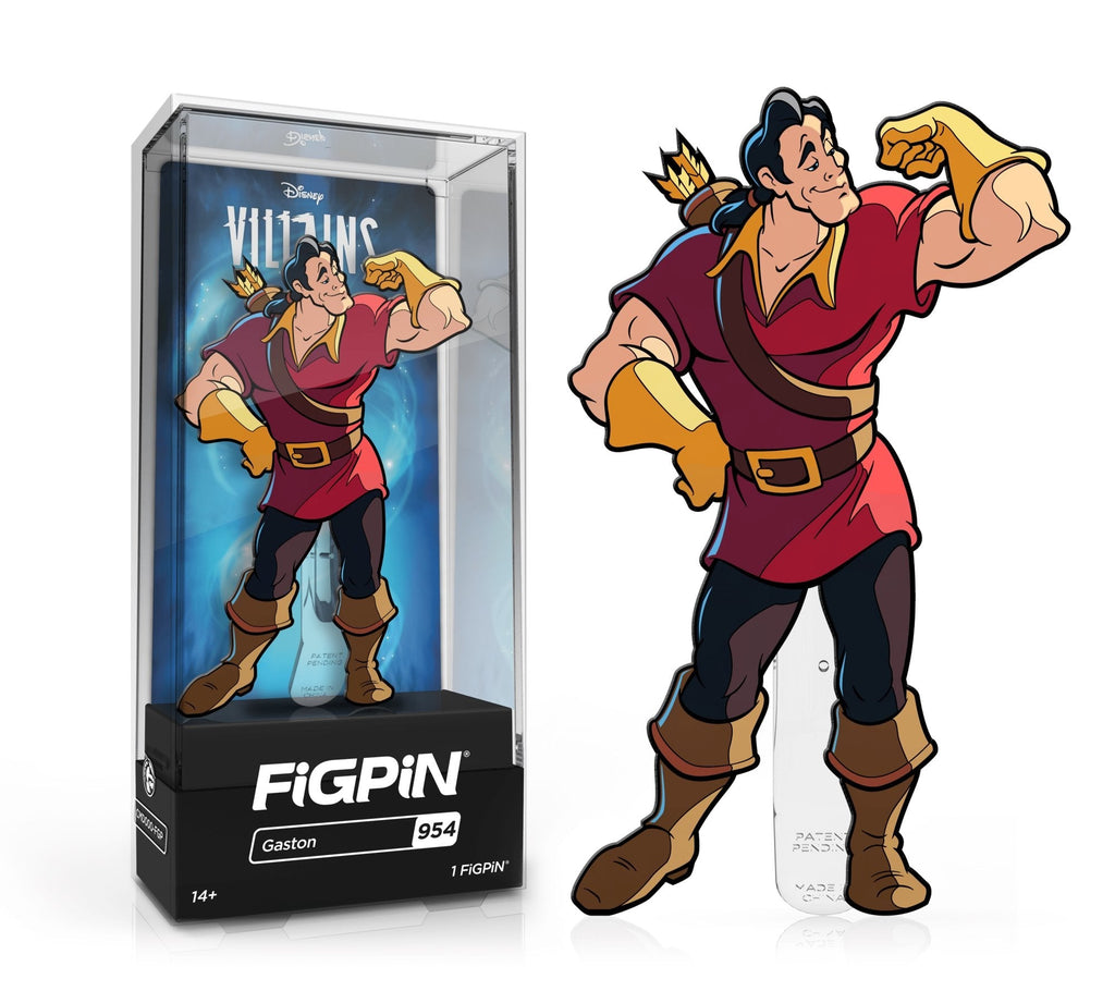 FiGPiN Classic DISNEY VILLAINS Gaston (954) 1st Edition - LE1500