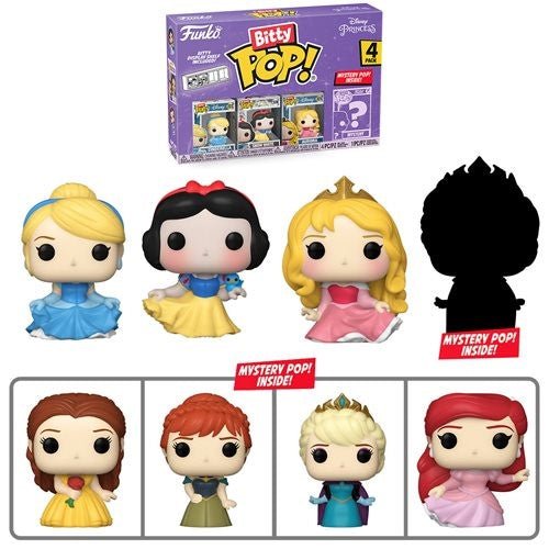 Funko Bitty Pop! Disney Princesses Mini-Figure 4-Pack - Select Set(s)