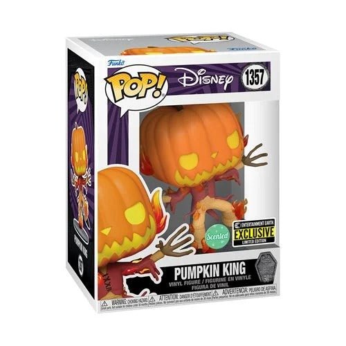 Funko Pop! 1357 - Nightmare Before Christmas 30th Anniversary Pumpkin King Scented Vinyl Figure - Entertainment Earth Exclusive