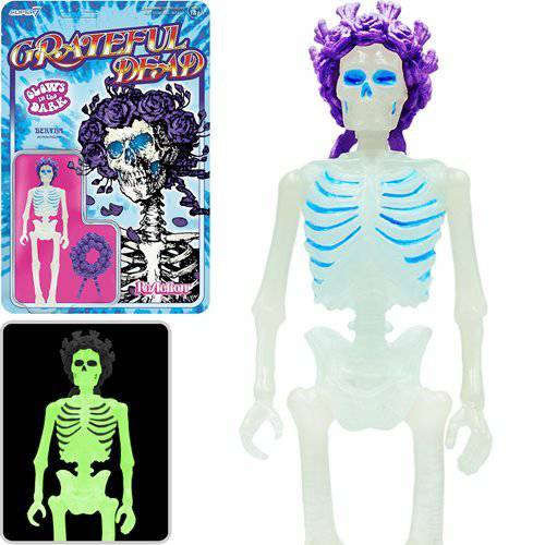 Grateful Dead Glow-in-the-Dark Bertha 3 3/4-Inch ReAction Figure