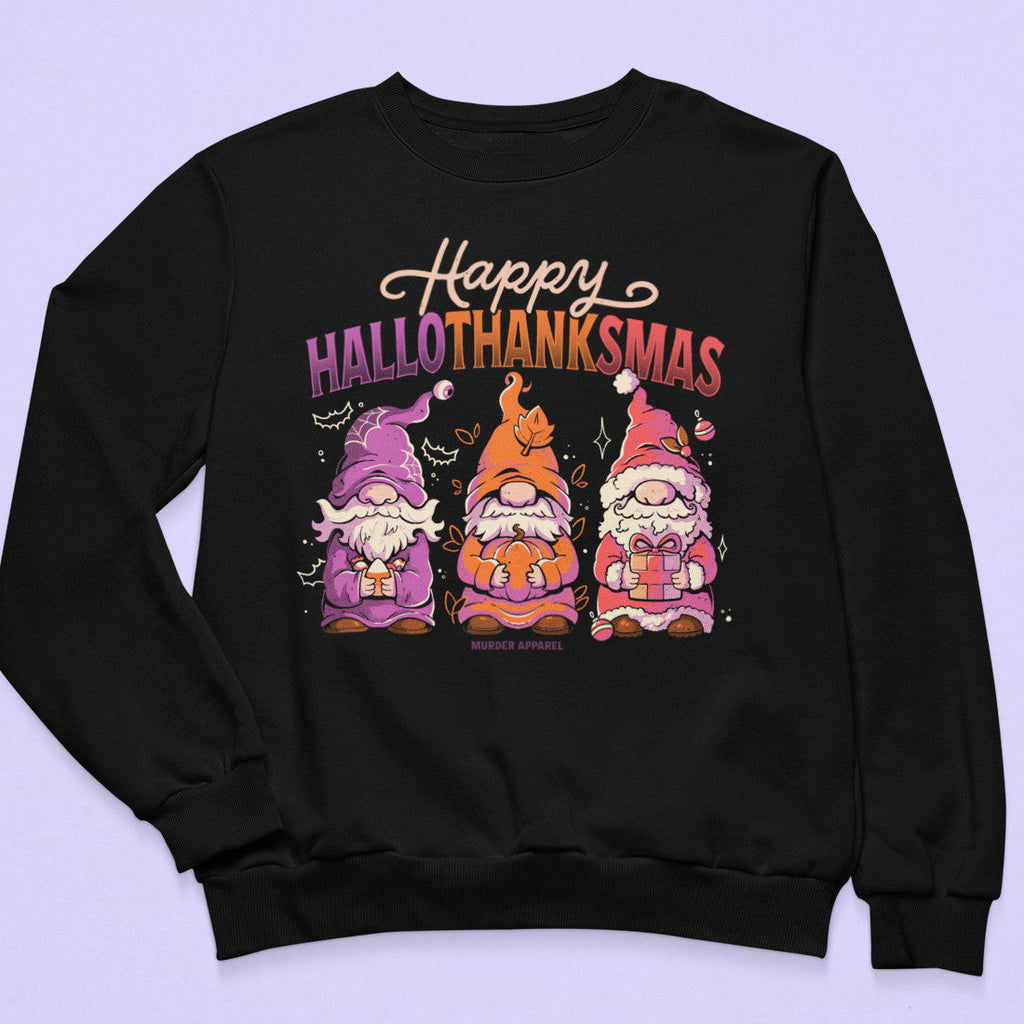 Hallothanksmas Gnome Sweatshirt