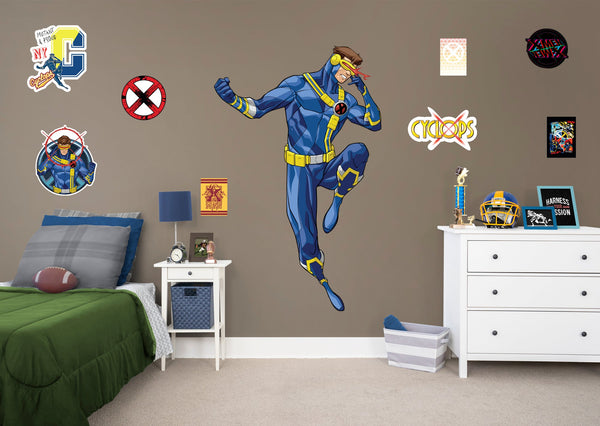 X-Men Cyclops RealBig  - Officially Licensed Marvel Removable Wall Decal