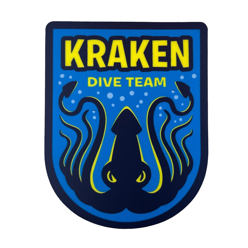 Kraken Dive Team military insignia cryptozoology sticker