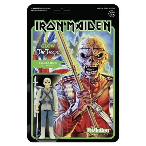 Iron Maiden Reaction Figure Soldier Eddie (Glow) (AE Exclusive)