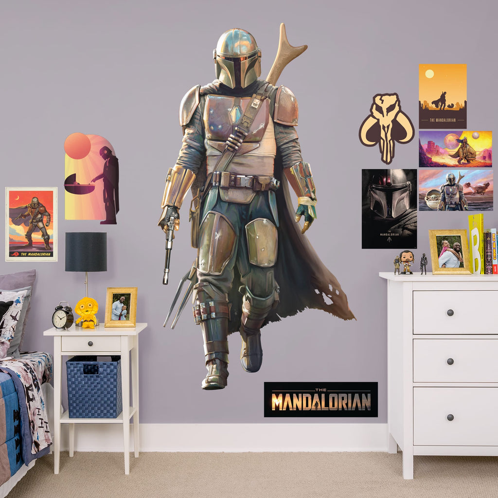 The Mandalorian - Star Wars: The Mandalorian - Officially Licensed Removable Wall Decal