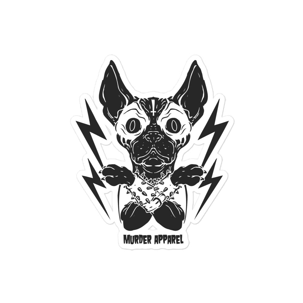 Black Metal Sphynx Sticker