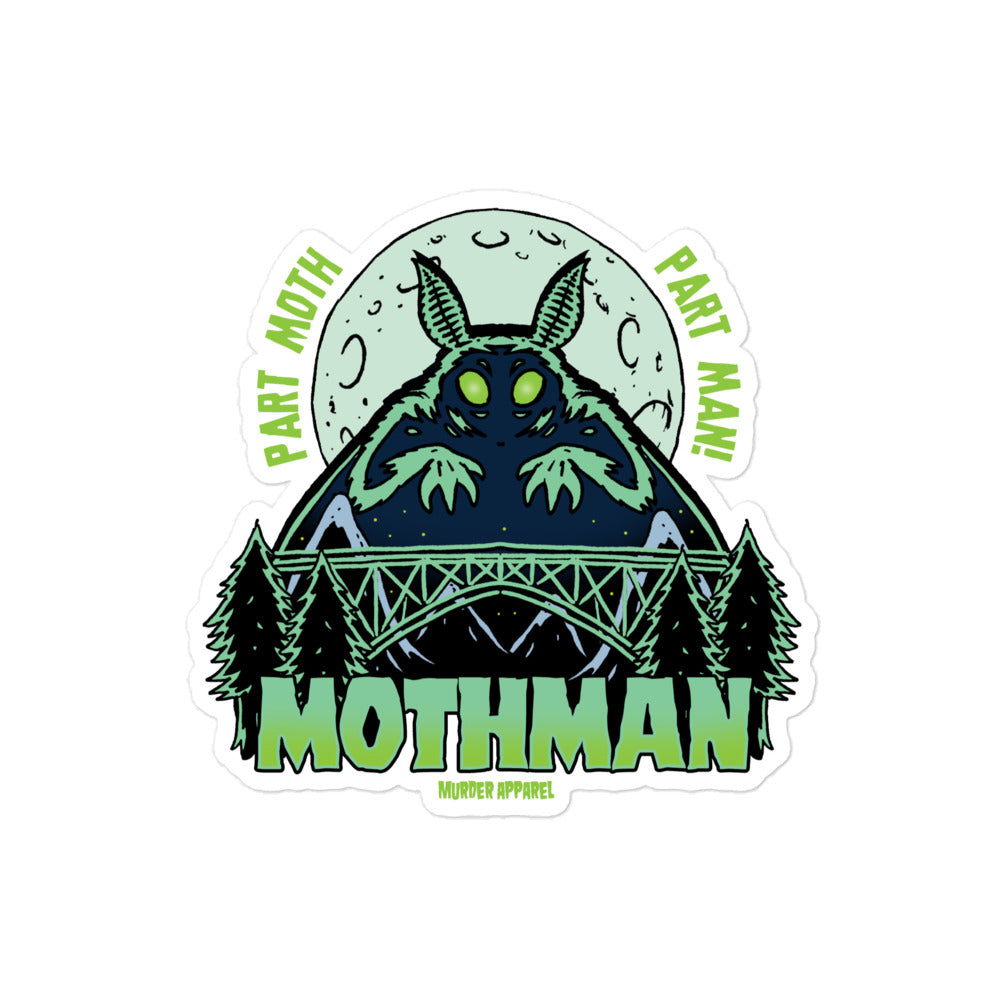 Mothman Retro Sticker