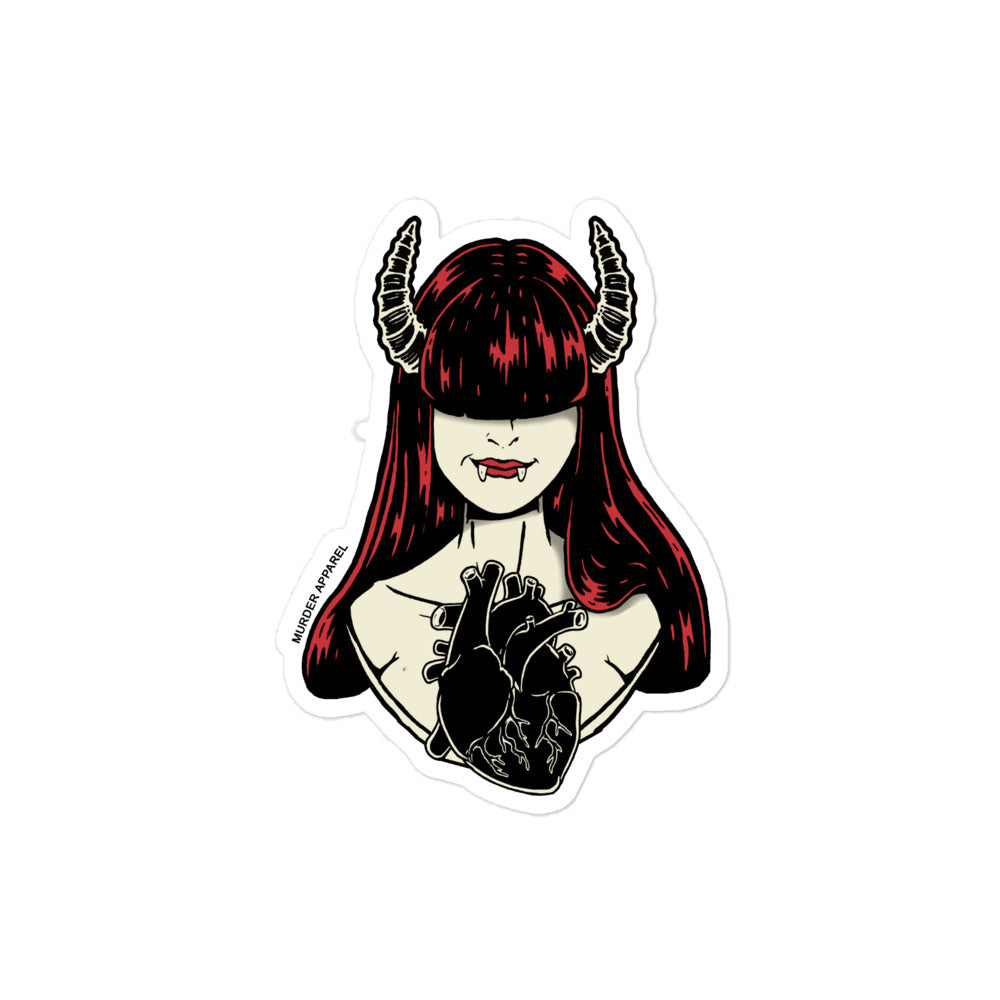 Satanic Girl Sticker