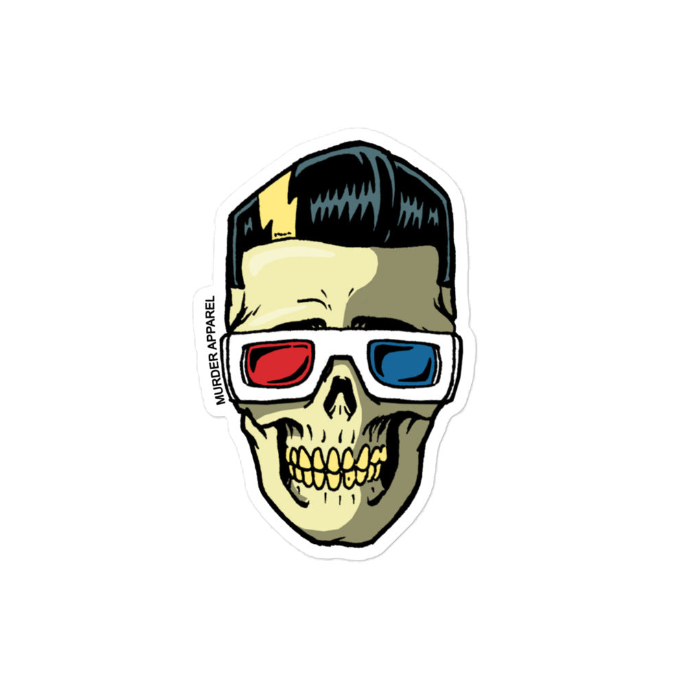 3D Skull Sticker