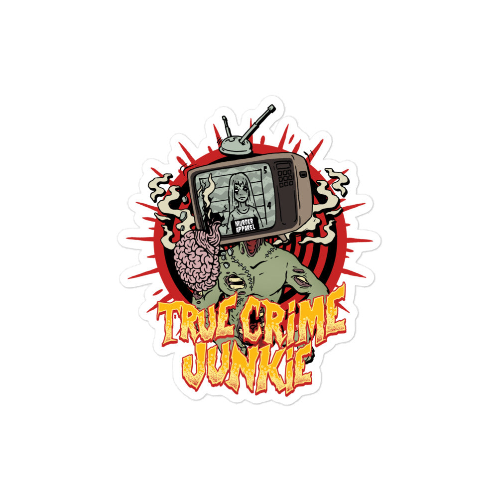 True Crime Junkie Sticker