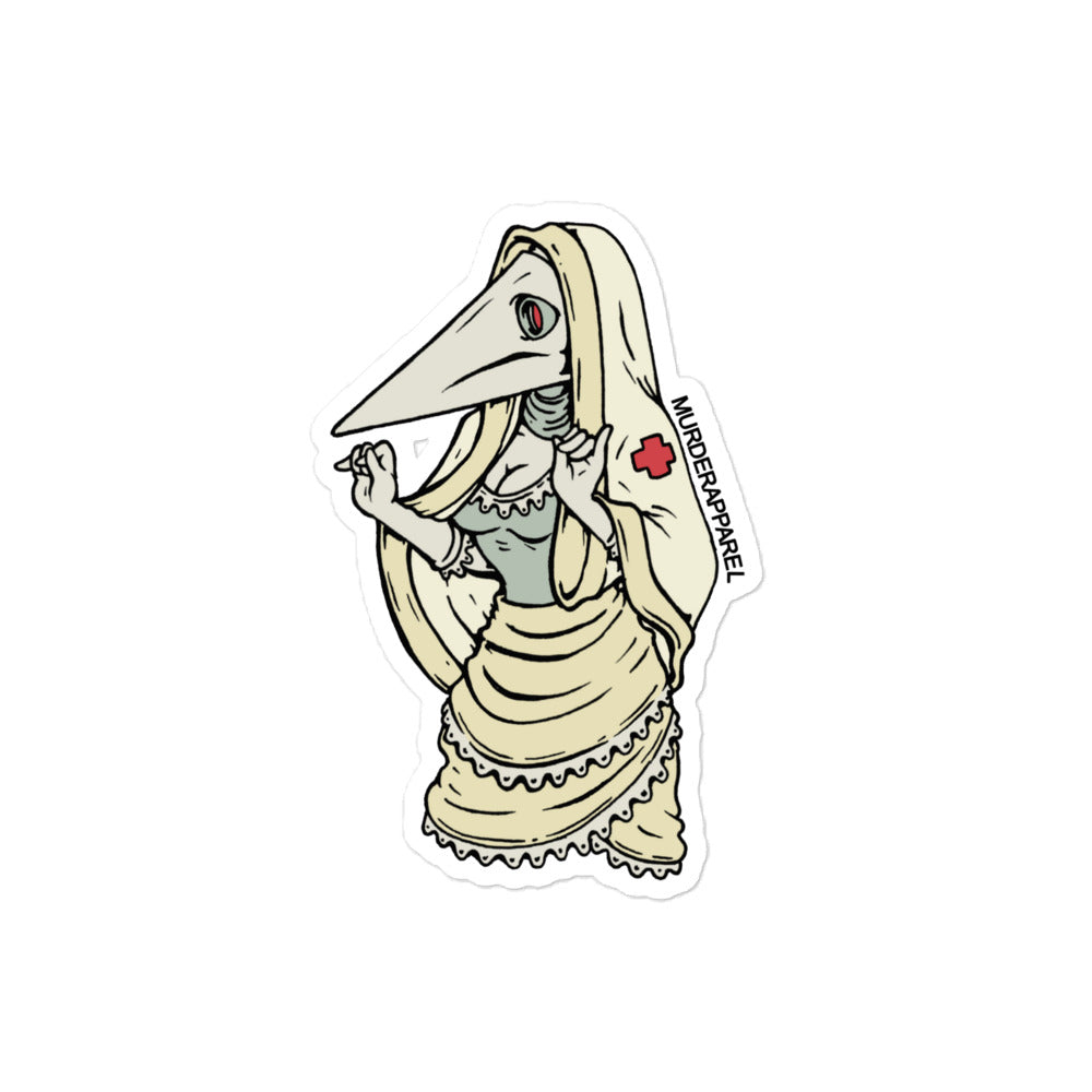 Plague Nurse Sticker