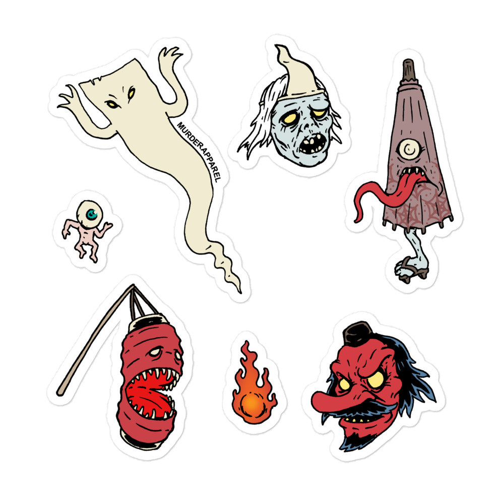 Japanese Demons Sticker Sheet