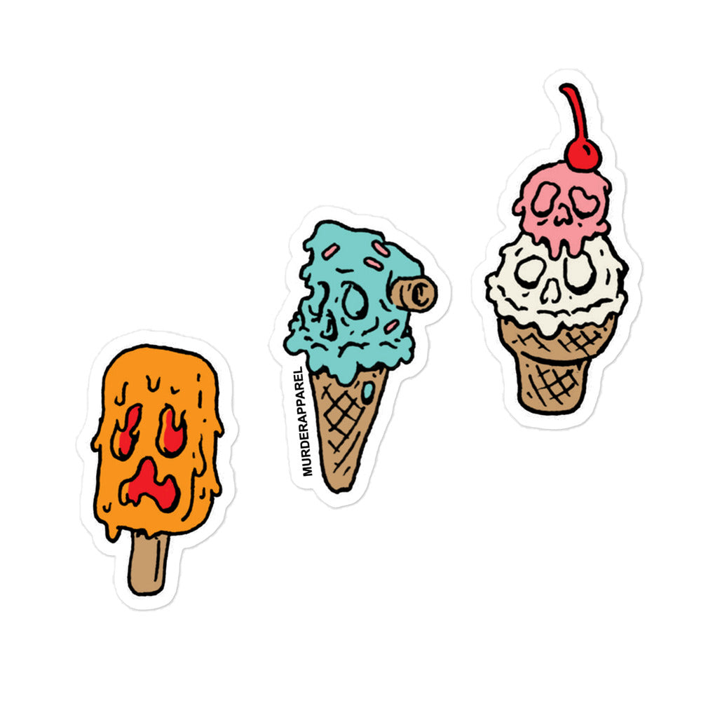 Monster Ice Cream Sticker Sheet