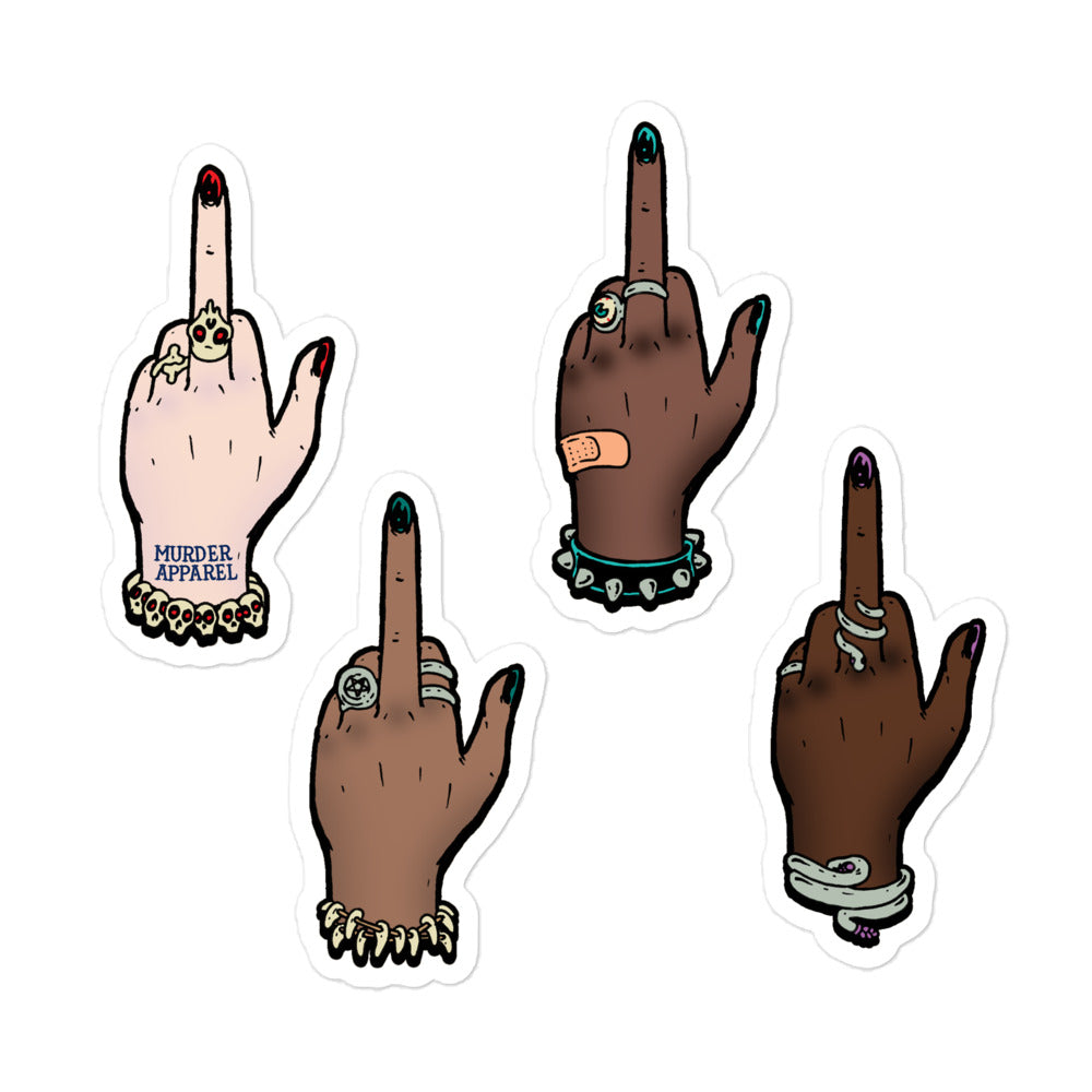 Middle Finger Sticker Sheet