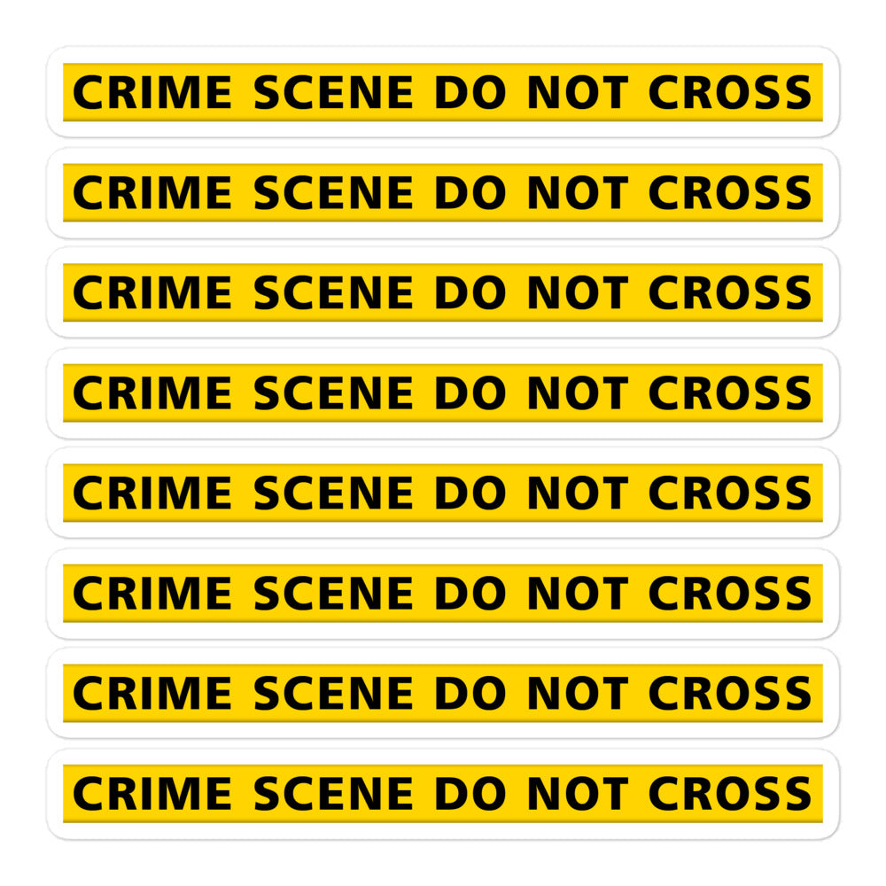 Crime Scene Sticker Sheet