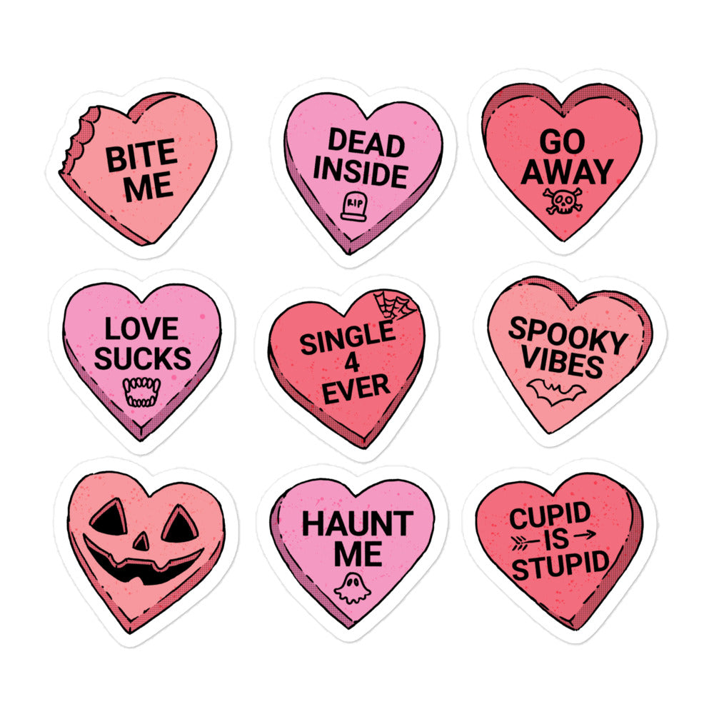 Candy Hearts Sticker Sheet