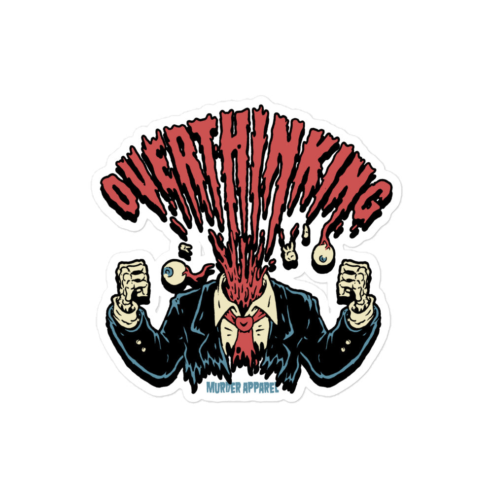 Overthinking Sticker