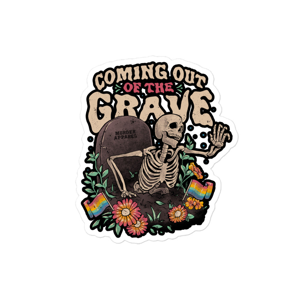 Coming Out Of The Grave Sticker