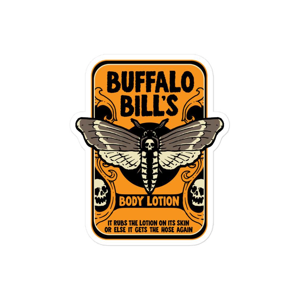 Buffalo Bill's Body Lotion Sticker