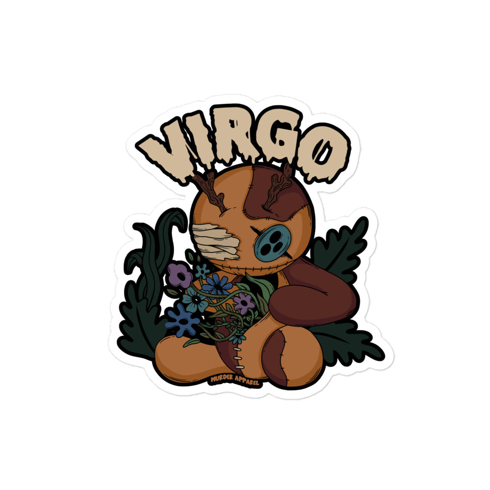 Virgo Voodoo Doll Sticker