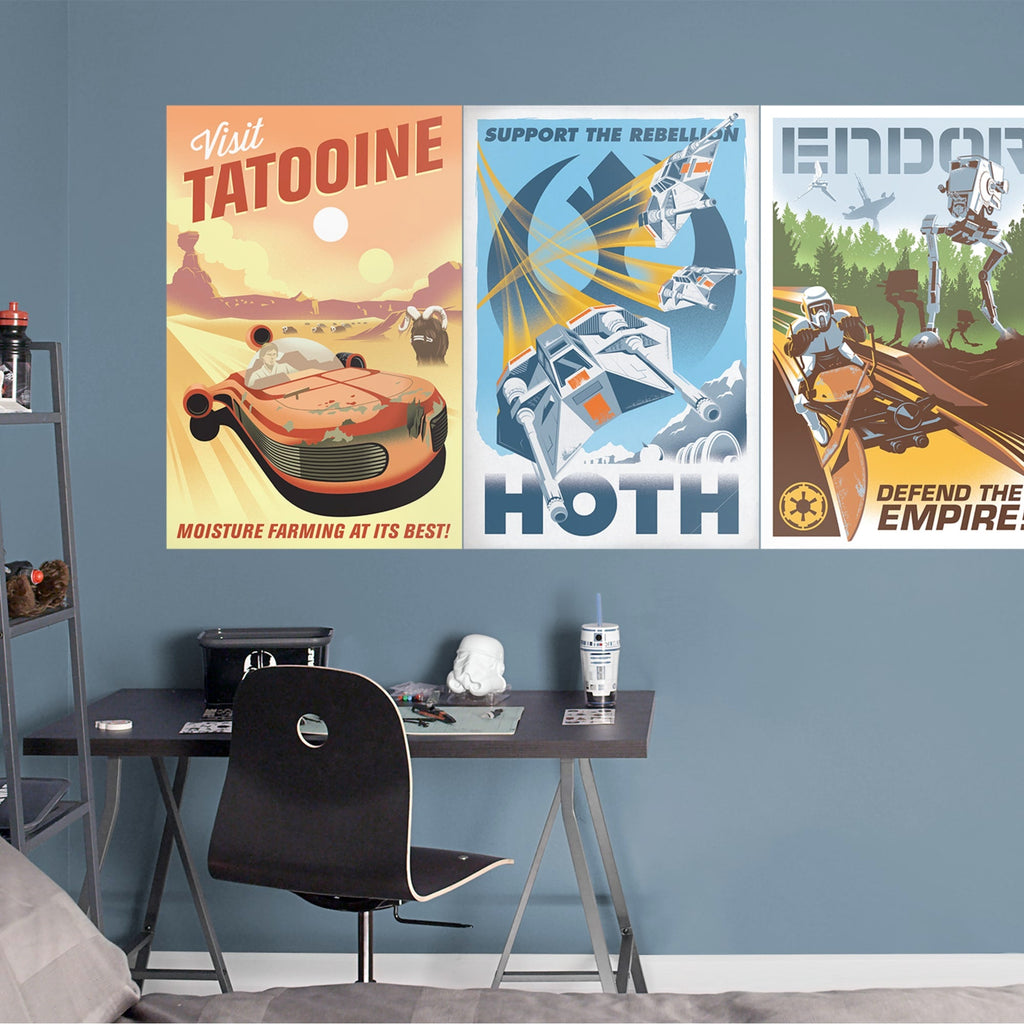 Star Wars: Retro Road Trip Collection - Officially Licensed Removable Wall Decals