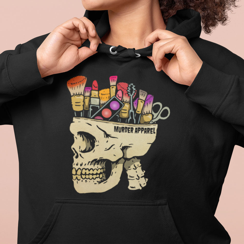 Make Up Addict Skull Hoodie