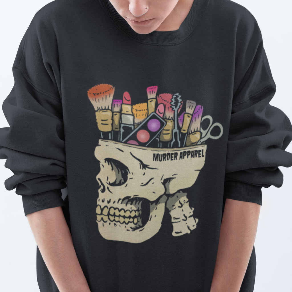 Make Up Addict Skull Sweatshirt