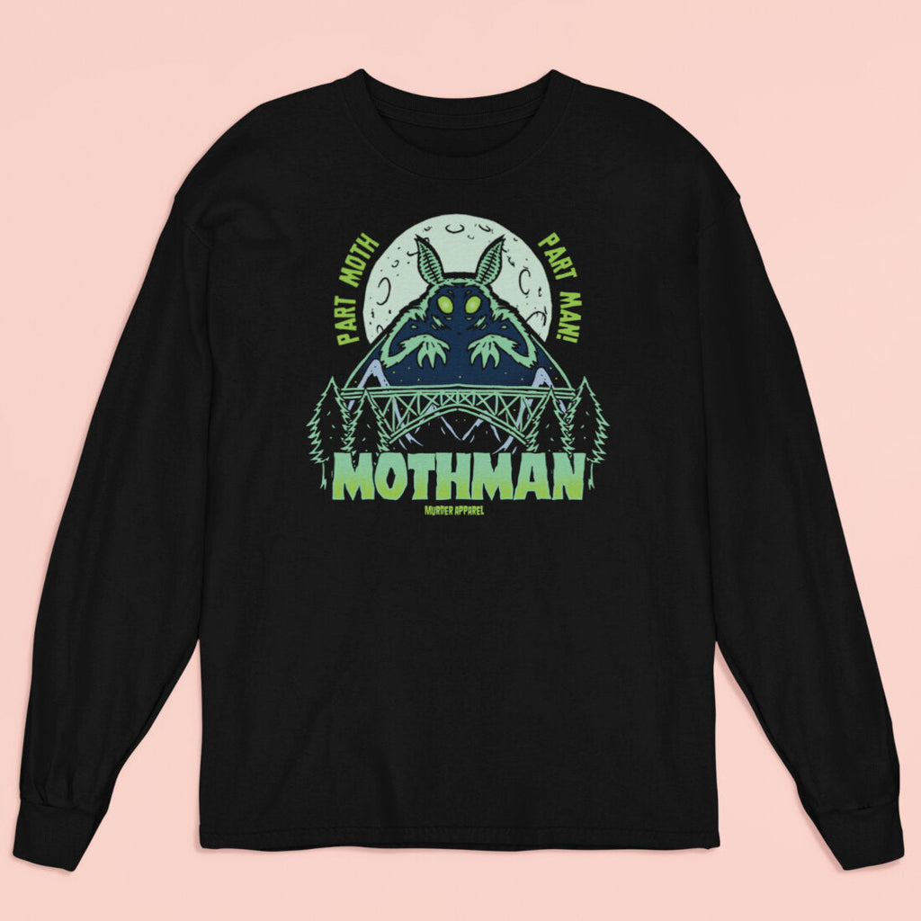 Mothman Retro Long Sleeve Shirt