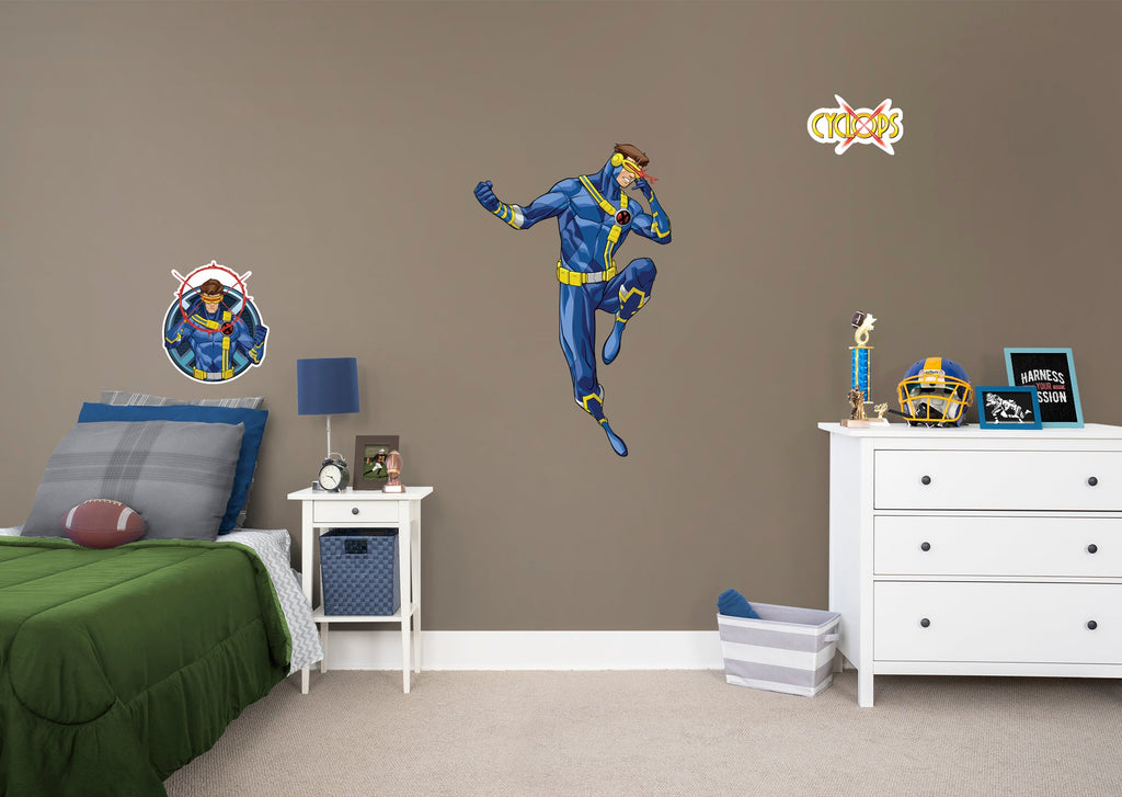 X-Men Cyclops RealBig  - Officially Licensed Marvel Removable Wall Decal