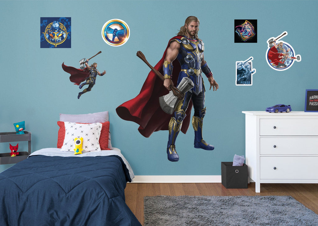 THOR: Love and Thunder: Thor RealBig        - Officially Licensed Marvel Removable     Adhesive Decal