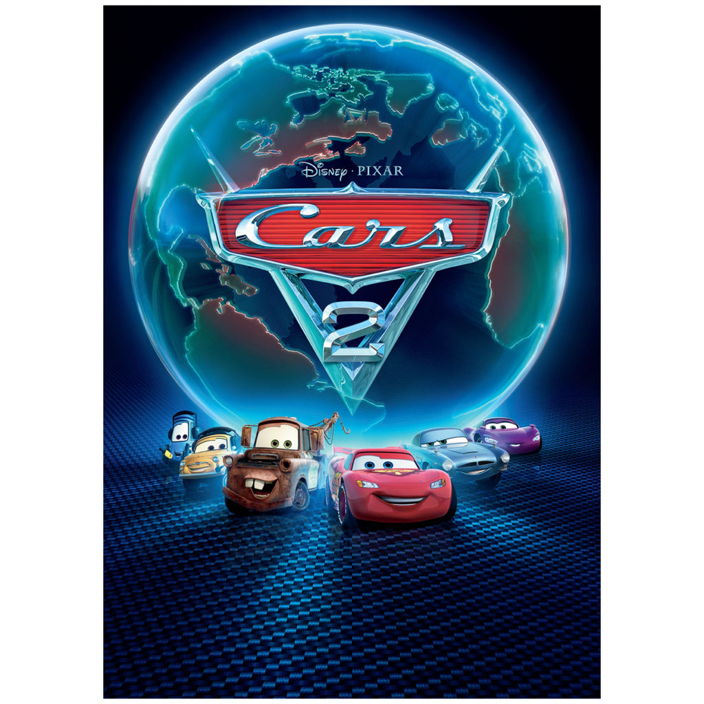 Cars 2:  Movie Poster Mural        - Officially Licensed Disney Removable Wall   Adhesive Decal