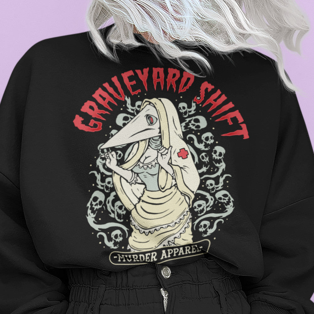 Plague Nurse Graveyard Shift Sweatshirt