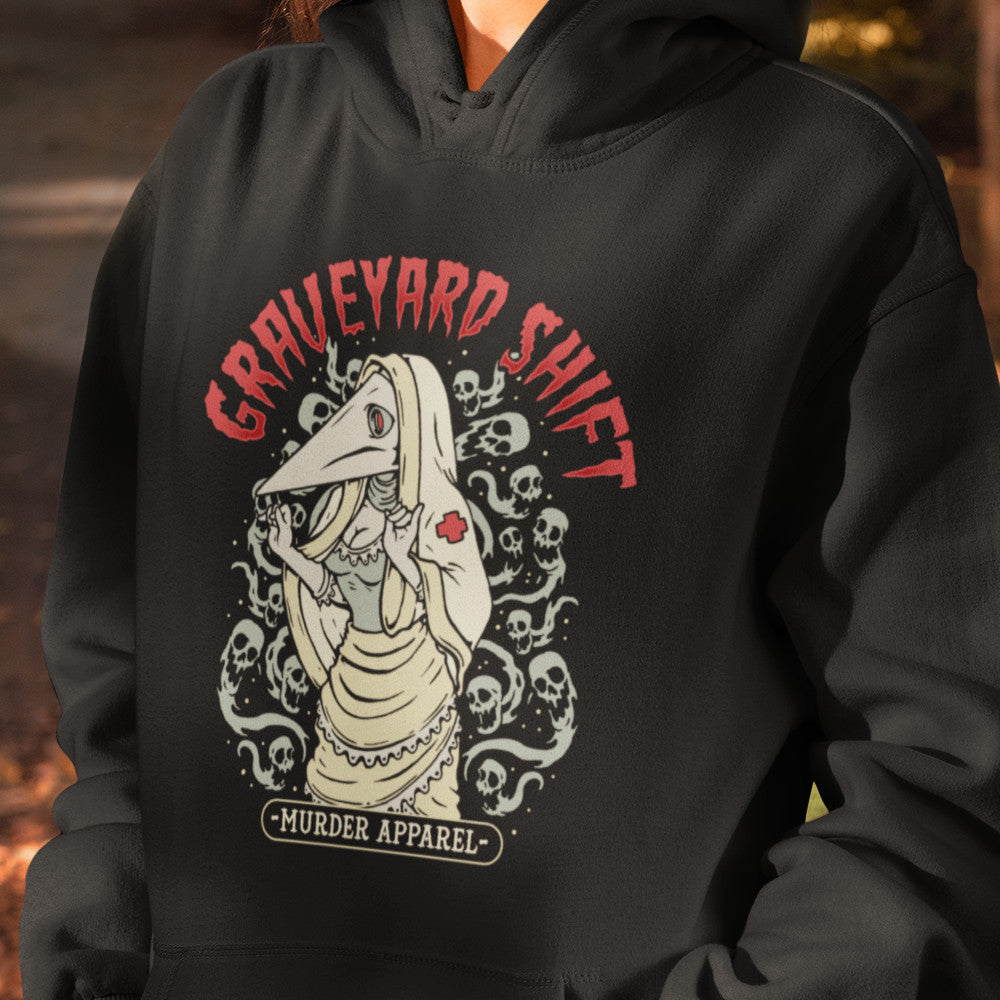 Plague Nurse Graveyard Shift Hoodie